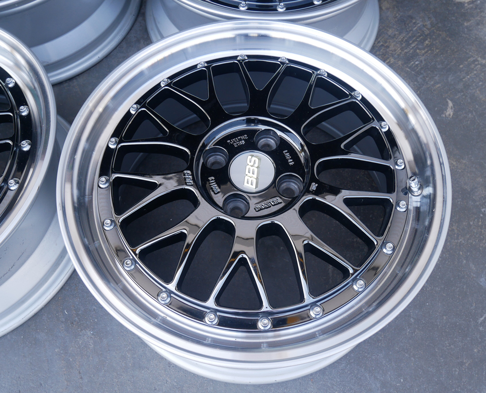 BBS-LM/BKM-P17インチ2Ps7.0Jから3Ps5.5J/100-4H軽四用リバレル 